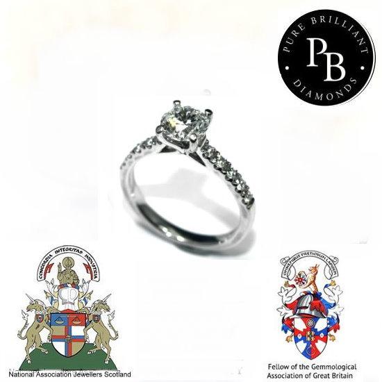 Purebrilliant Diamonds A Modern 1ct diamond Ring